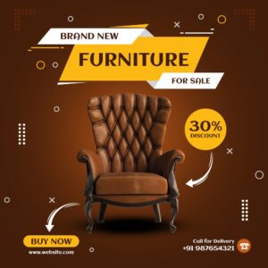 Furniture Shop Social Media PSD Design 05